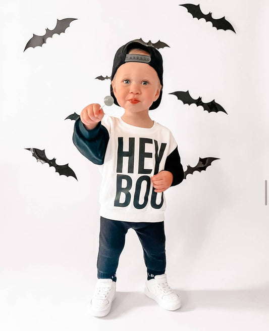 Hey Boo | Halloween Pullover