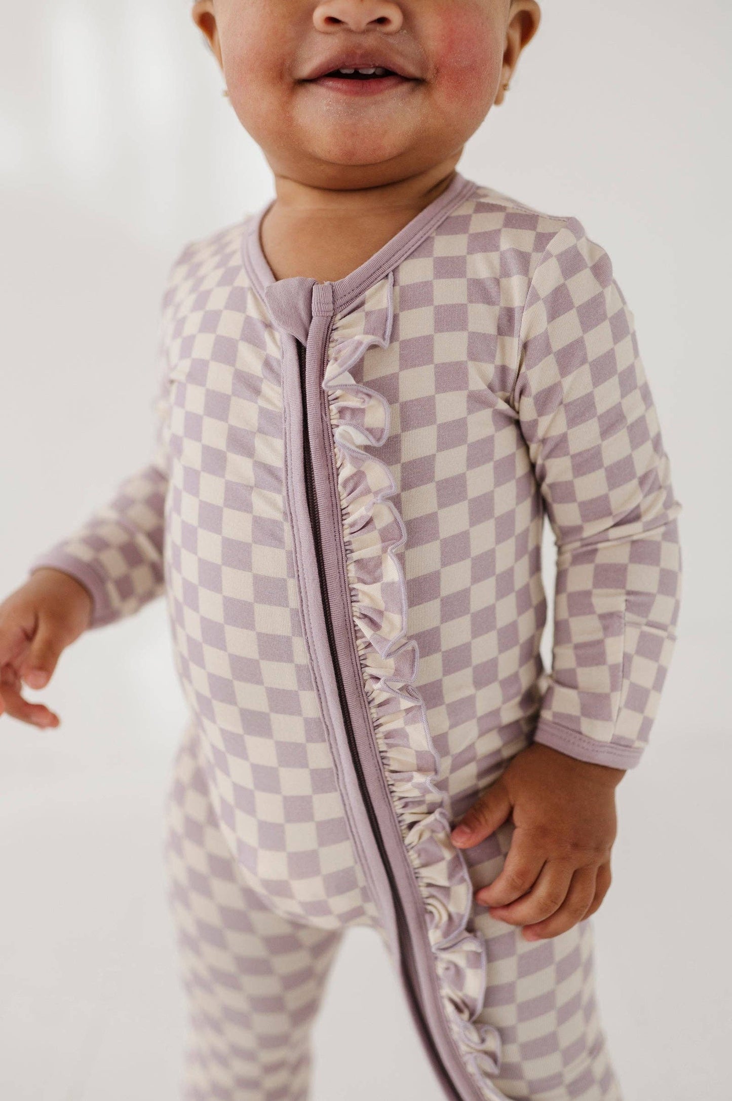 Zip Romper | Lavendar Bamboo