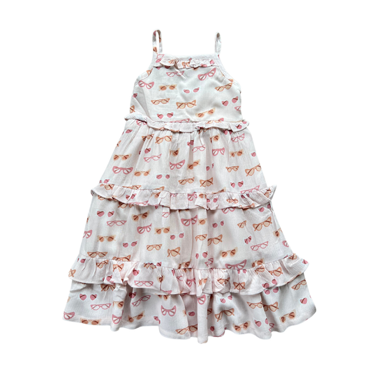 Tiered Viscose Maxi Dress