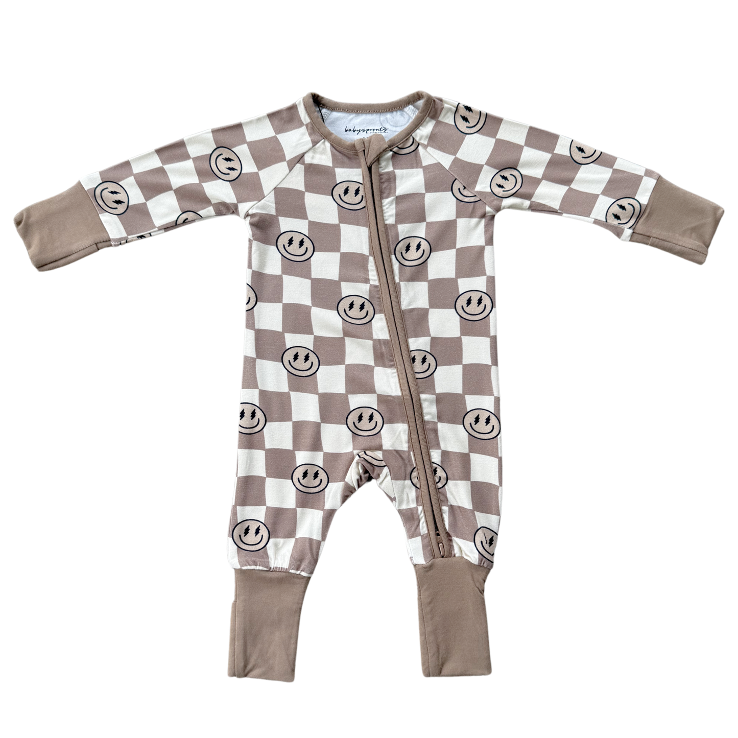 Checkered Zip Romper
