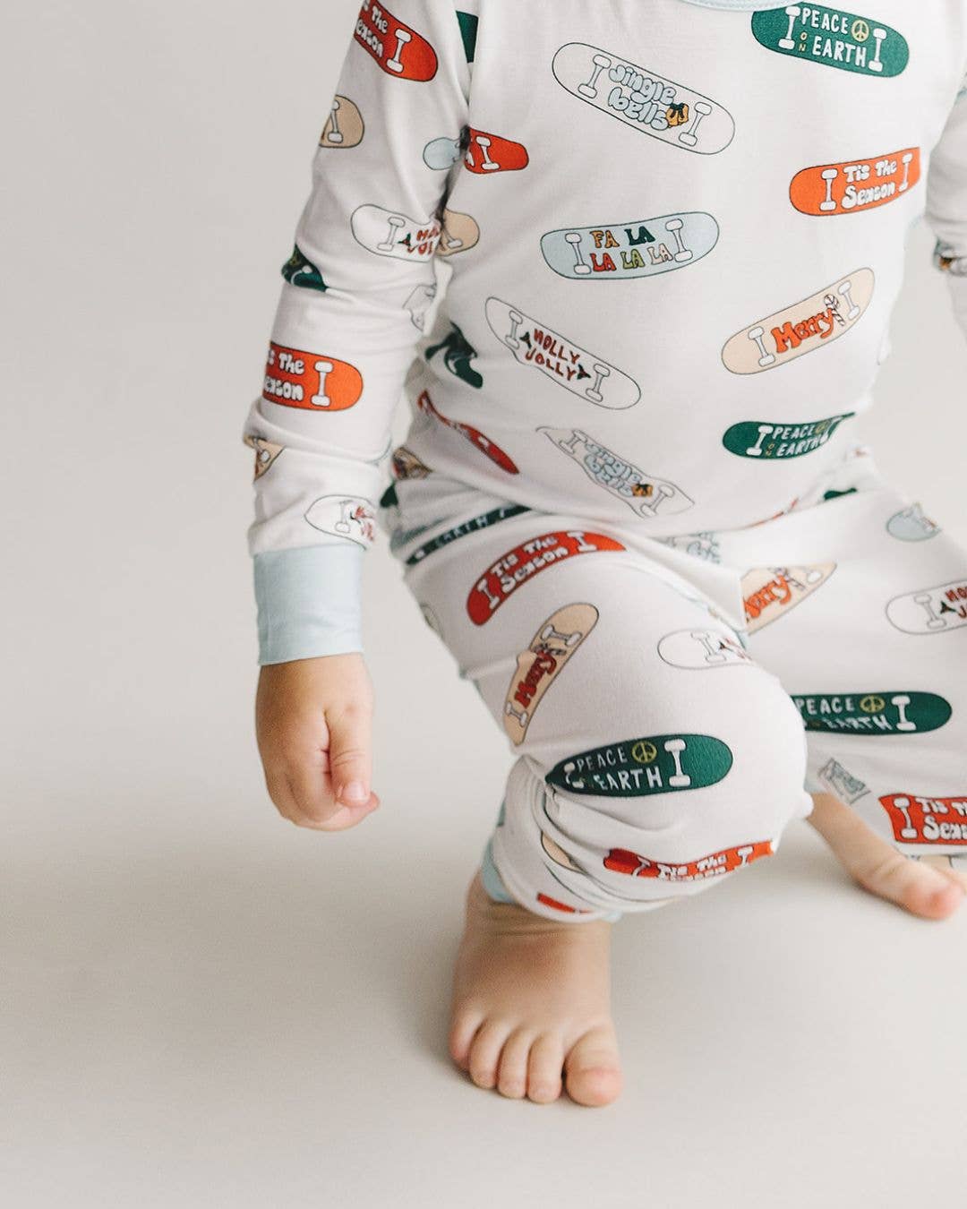 Bamboo Christmas Pajamas | Skateboard
