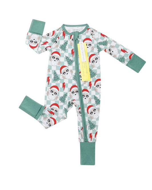 Bamboo Christmas Pajamas | Checkered Santa