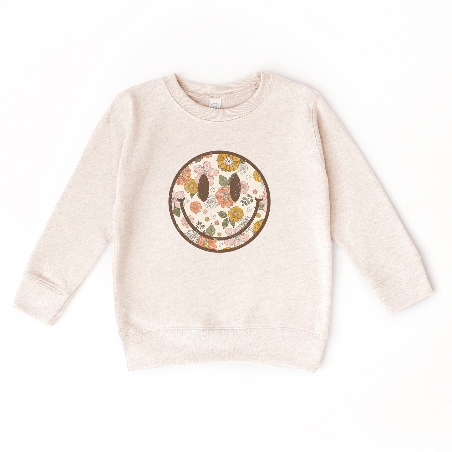 Floral Smiley | Pullover
