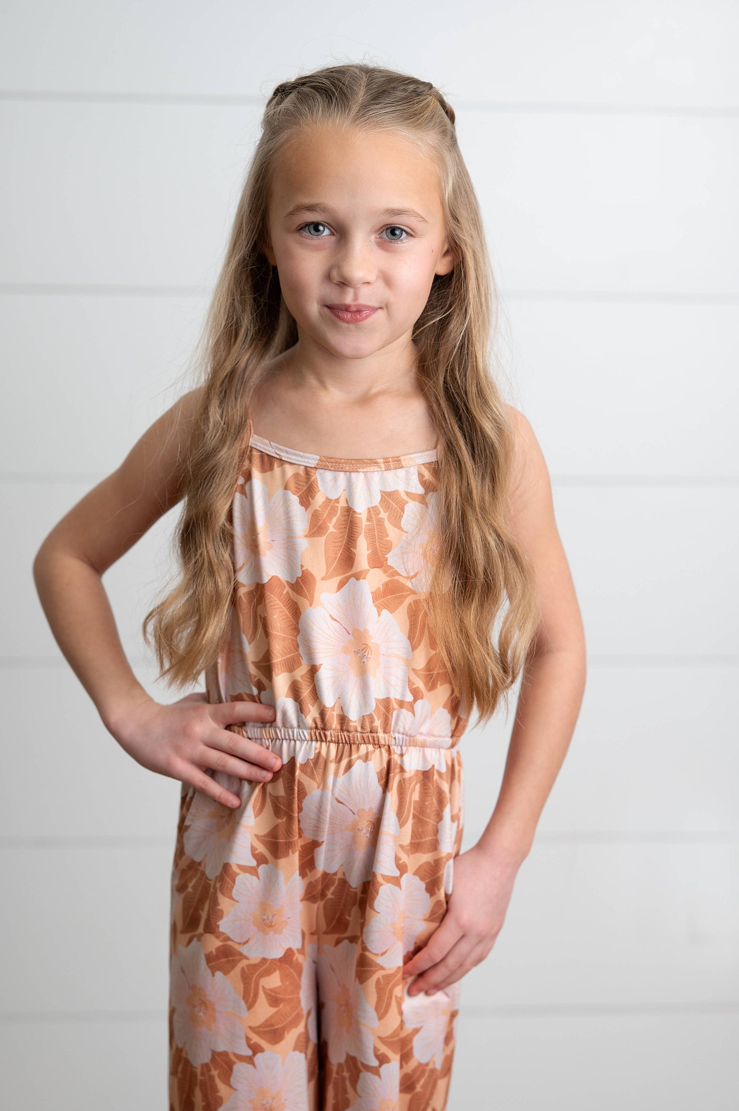 Floral Jumpsuit | Brown