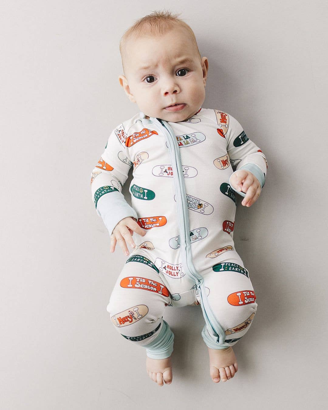 Bamboo Christmas Pajamas | Skateboard