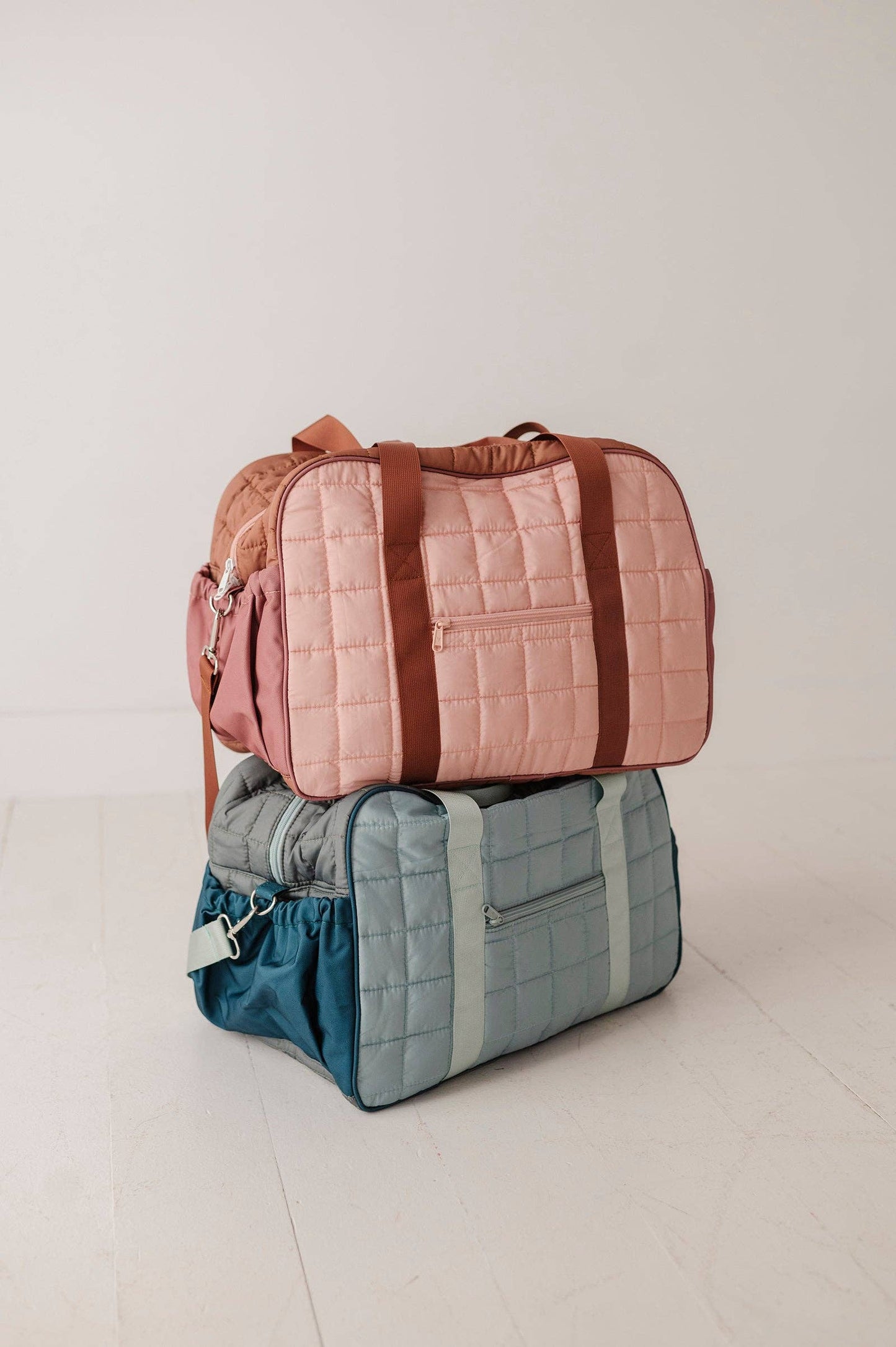 Colorblock Weekender Bag
