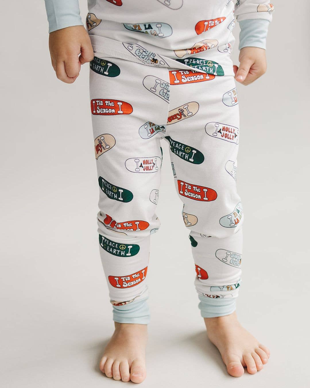 Bamboo Christmas Pajamas | Skateboard