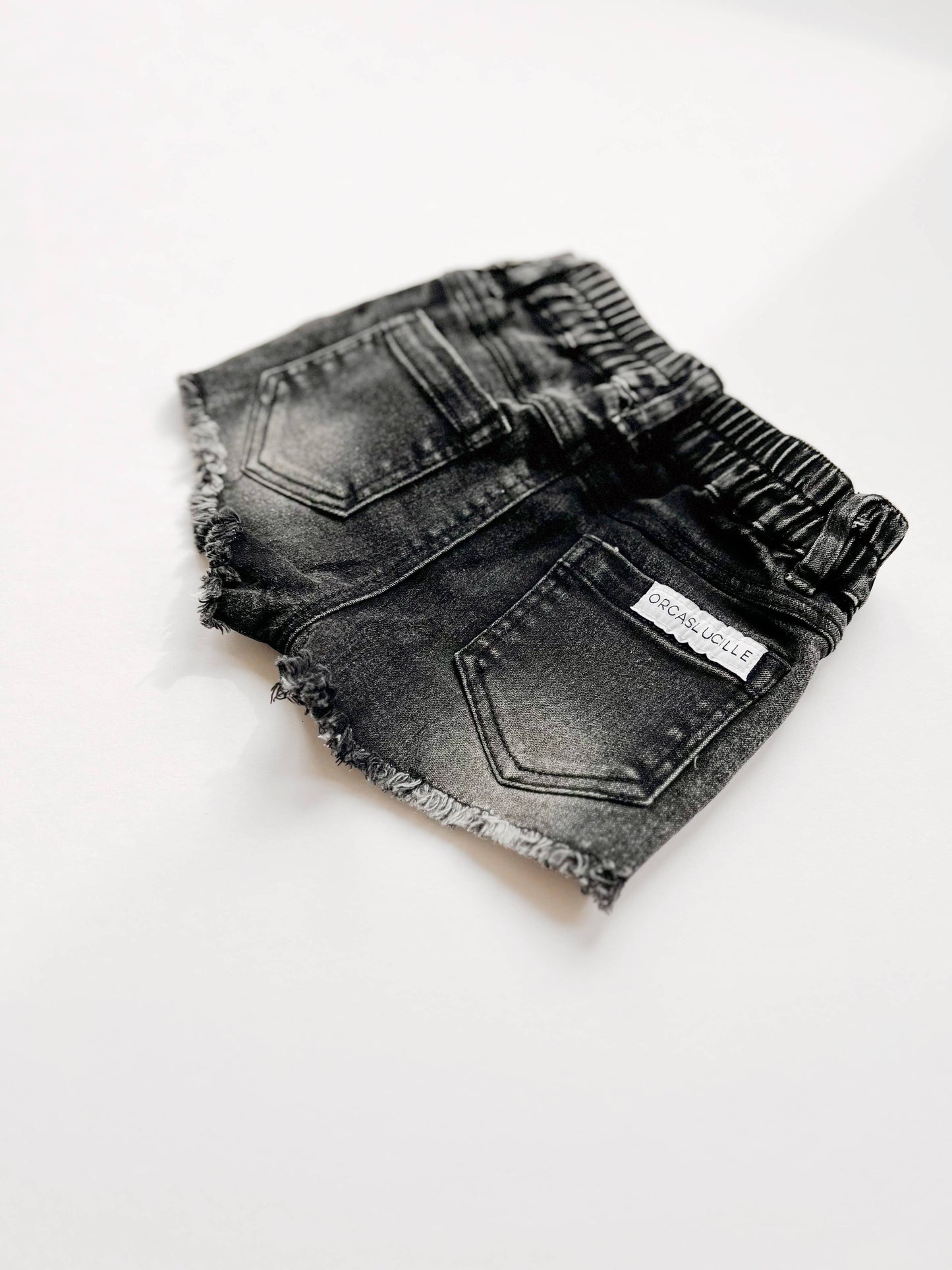 Denim Shorts | Faded Black