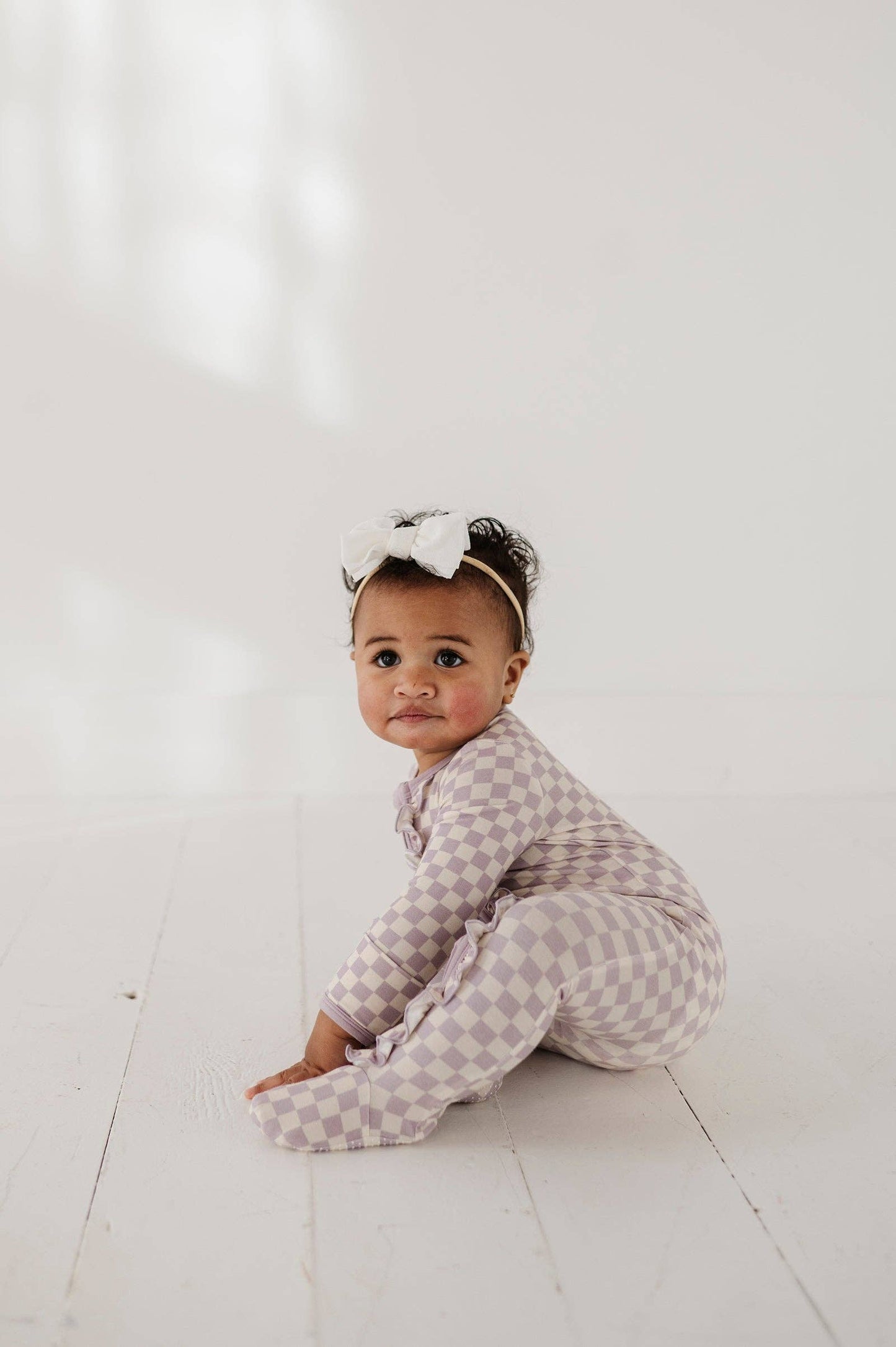 Zip Romper | Lavendar Bamboo