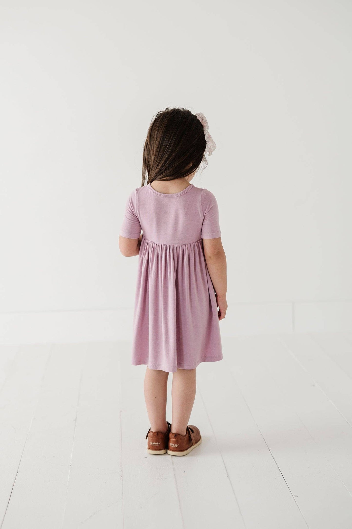 Short Sleeve Henley Dress | Purple Bamboo