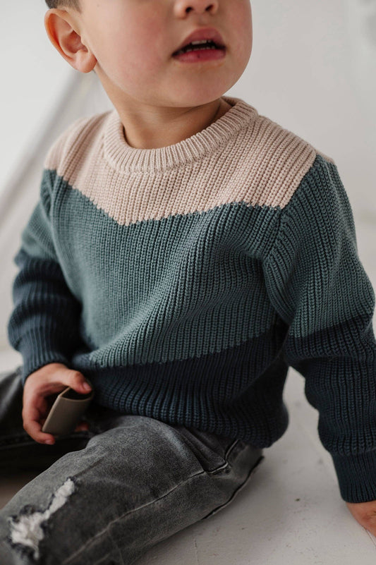 Colorblock Knit Sweater