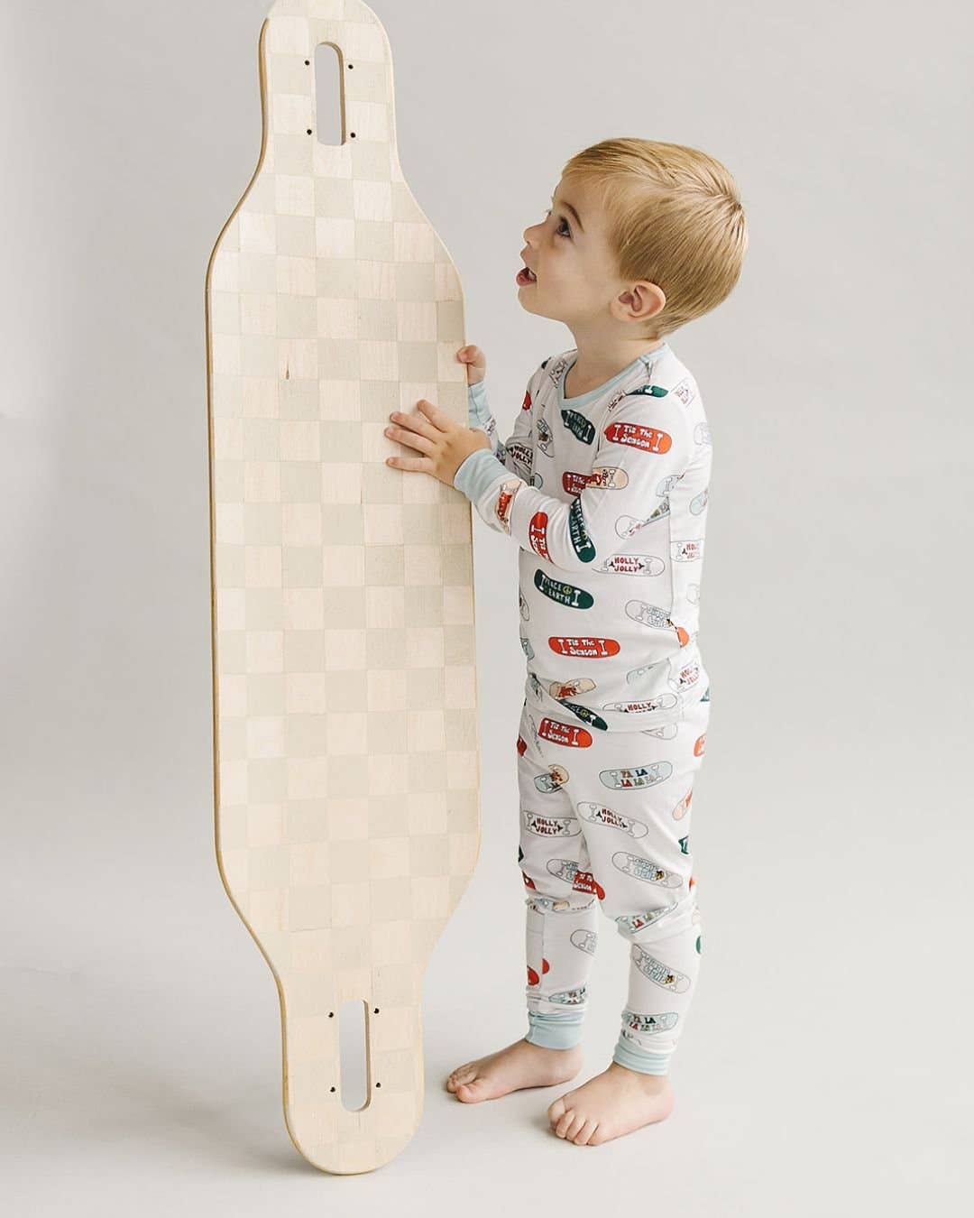 Bamboo Christmas Pajamas | Skateboard