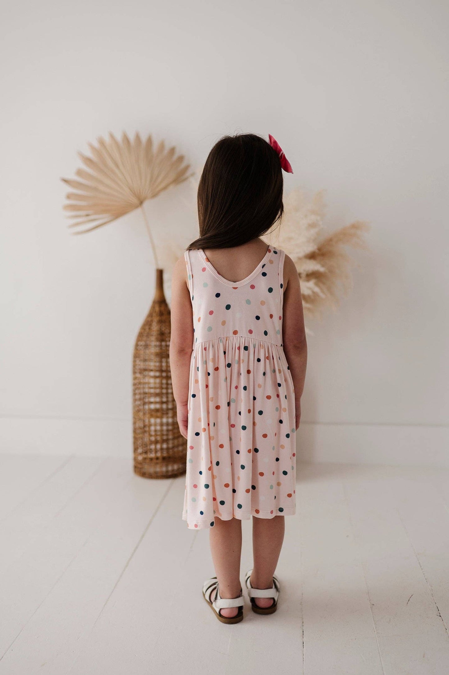 Girl's Henley Tank Dress Summer Bamboo Dresses for Girls
