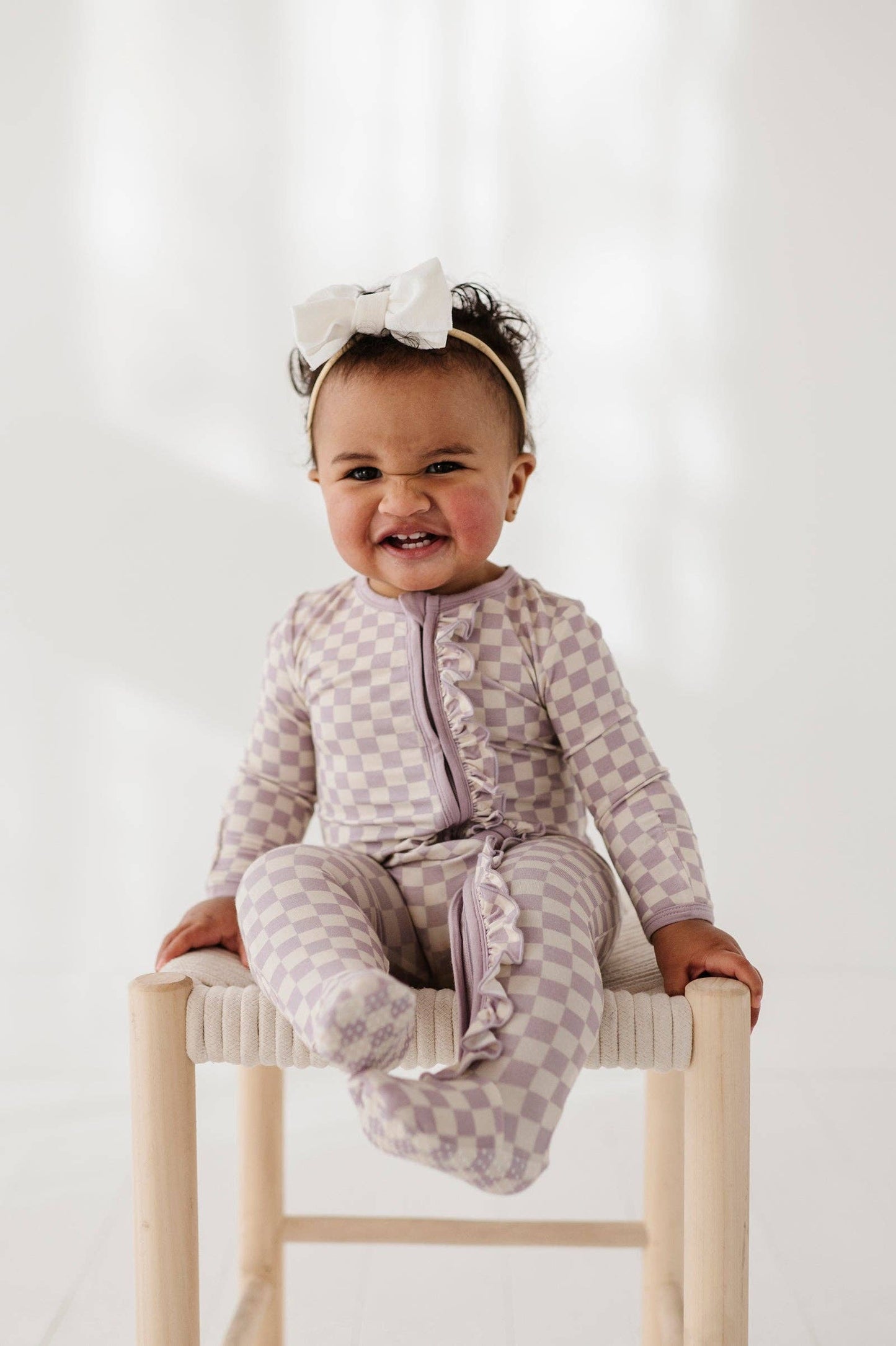 Zip Romper | Lavendar Bamboo