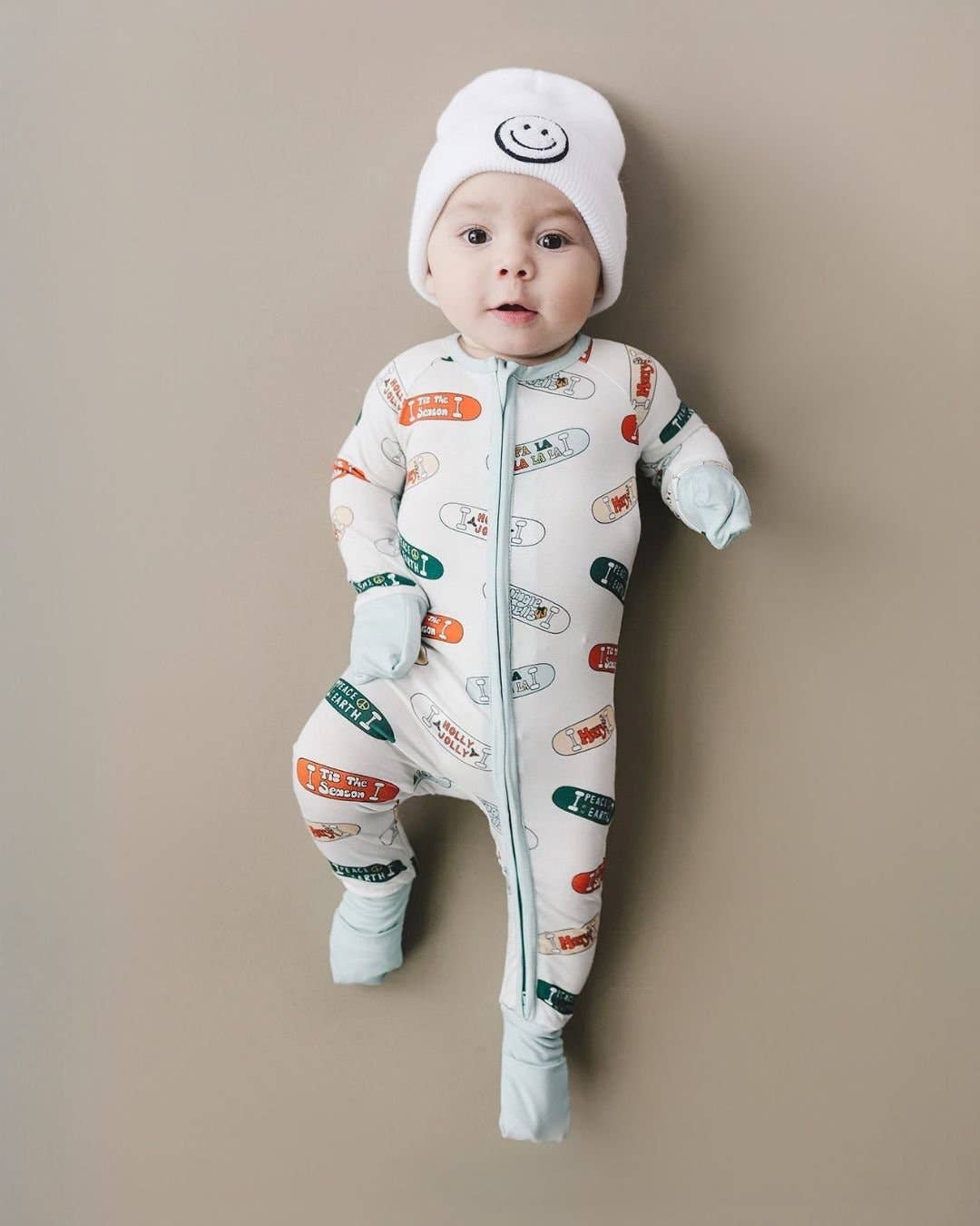 Bamboo Christmas Pajamas | Skateboard