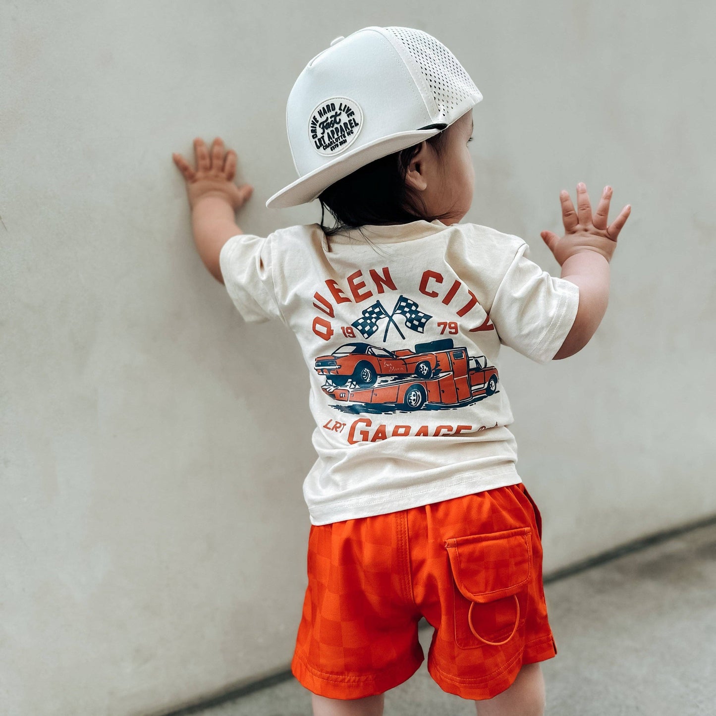 Hybrid Board Short | Red/Orange