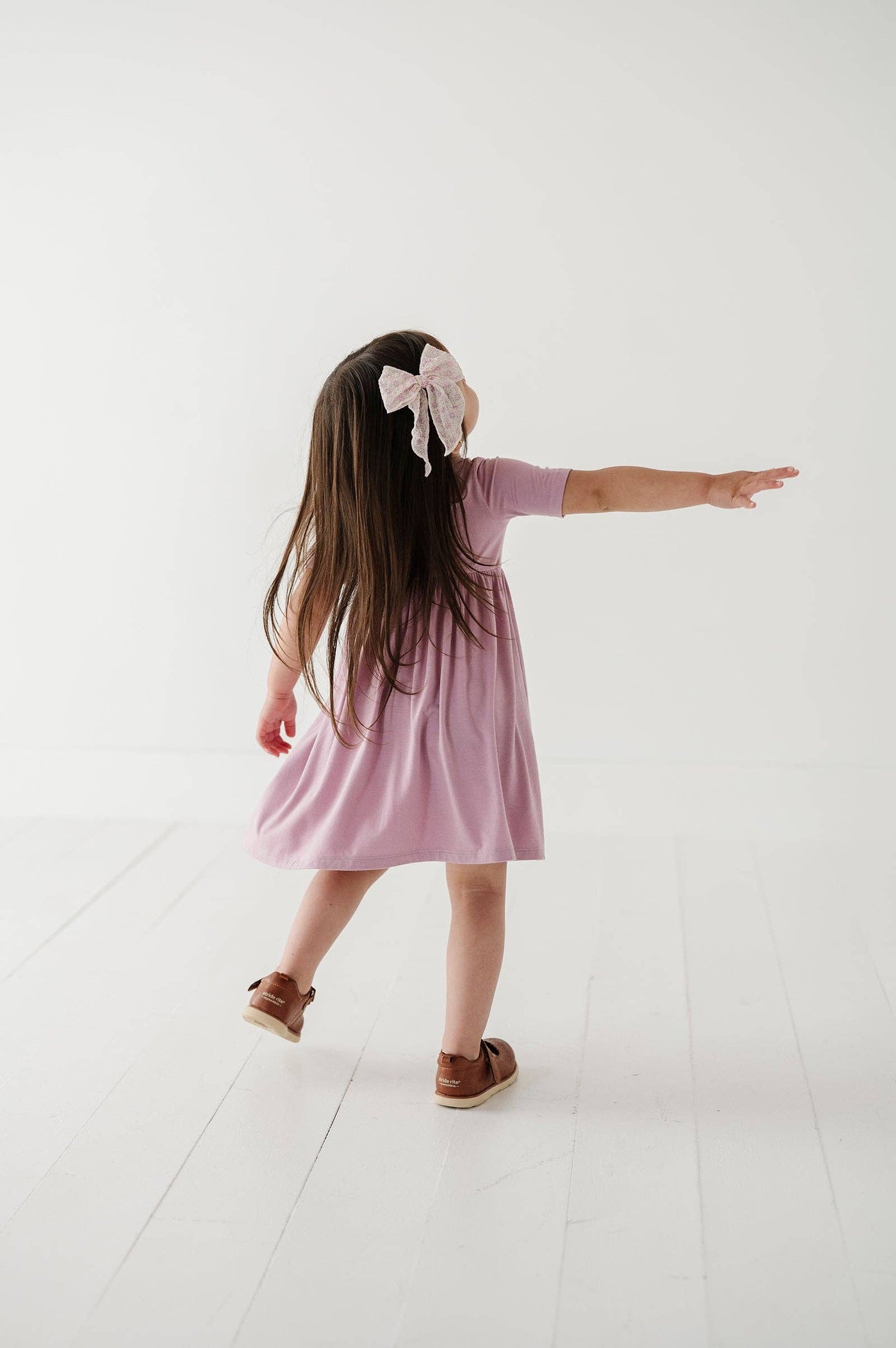 Short Sleeve Henley Dress | Purple Bamboo