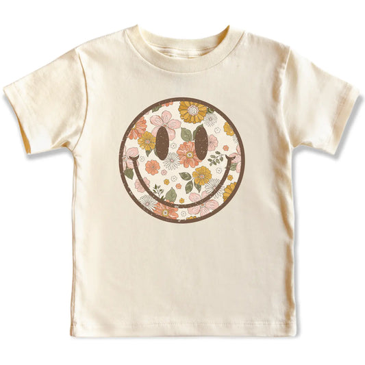 Floral Smiley | Tee