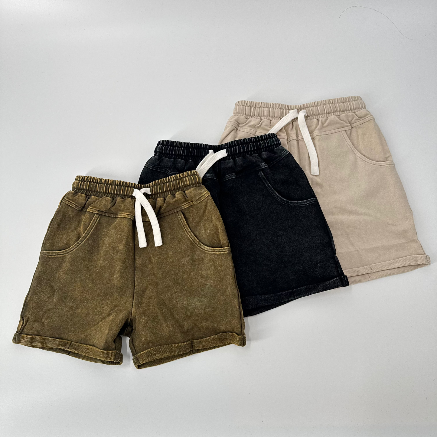 Vintage Wash Shorts | Army Green
